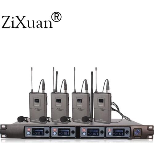 Professional Microphone 4 Channel UHF Dynamic Professional Karaoke