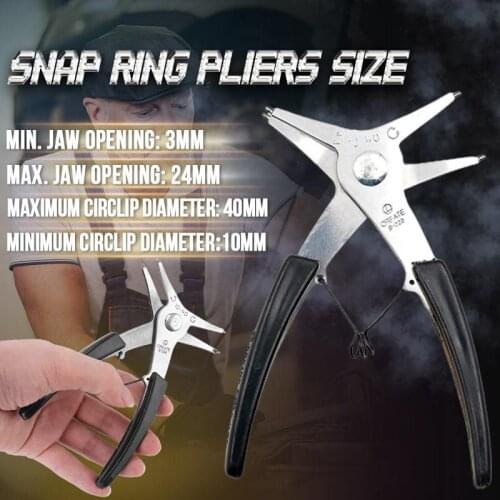 2-in-1 Snap Ring Pliers Multi-Tool Durable Snap Ring Pliers Hand Tool Buckle Pliers