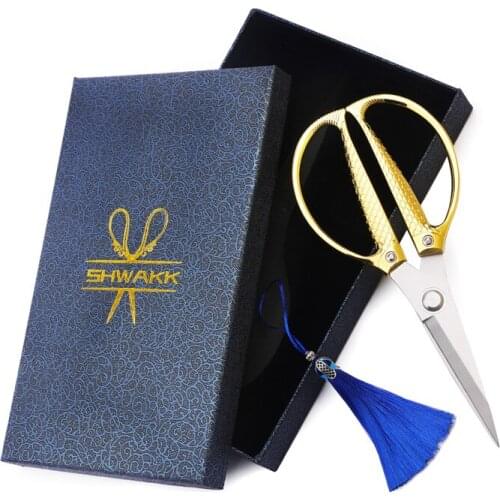 SHWAKK Embroidery Scissors with Tassel Vintage Scissors with European Style Vintage Sewing Kit for Sewing Handcraft DIY Tools