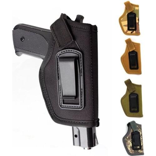 Tactical Gun Holster Concealed Carry Holsters Belt Metal Clip IWB OWB Holster Airsoft Gun Bag for All Sizes Handguns Accessories