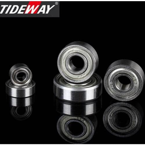 TIDEWAY 5pcs/lot Bearing Steel For Woodworking Trimming Bit 1/4 1/2 Bearing For Straight Milling Cutter CNC Tool Accessories