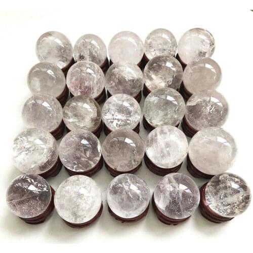 High Quality Natural White Quartz Crystal Sphere Ball Orb Gem Stone Healing Dropshipping Quartz Crystals Balls 1PC