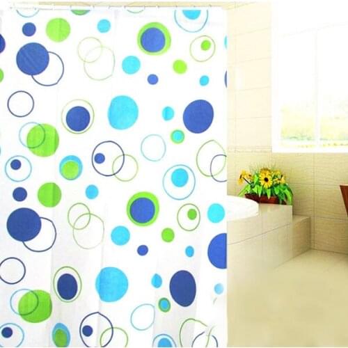 Bathroom Shower Curtain 150*150cm Bath Cutain Accessory Waterproof Polyester Fabric Mould Proof with 10 Hooks Shower Curtains