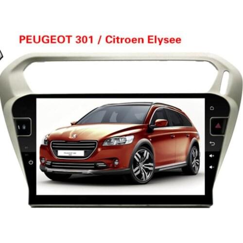 10.1 inch Android 8.0 7.1 eight Octa core Car CD DVD GPS Player NAVIGATION AUTO for Peugeot 301 2012~2017 Citroen Elysee