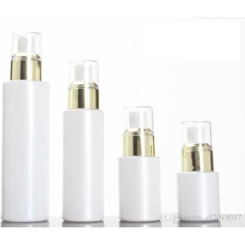 15 30 50g Pearl White Acrylic Airless Jar Round Cosmetic Cream Jar Pump Cosmetic Packaging Bottle