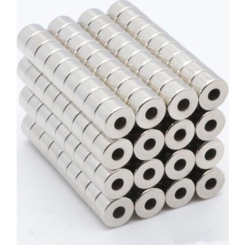 500Pcs 8mm x 5mm hole 3mm Strong Round Cylinder Magnets 8*5-3 Rare Earth Neodymium NEW 8X5-3Art Craft Connection