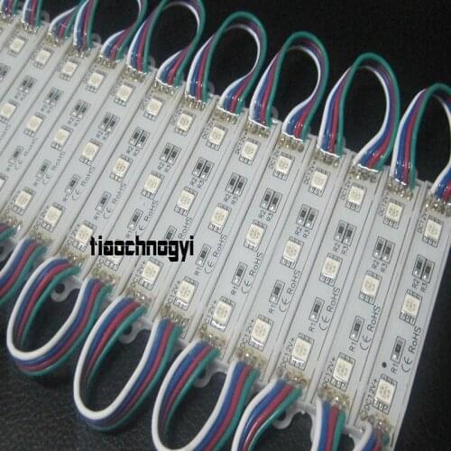 5set X 20pcs(100pcs) 3 LED RGB 5050 SMD Module Waterproof Light Lamp Strip DC 12V
