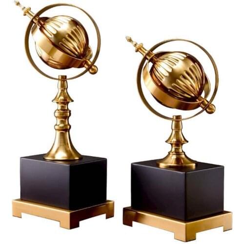 AMERICAN ORNAMENTS GLOBE HOME FURNISHINGS EUROPEAN DESK STUDY ROOM EUROPEAN WINE CABINET BOOKCASE LIVING ROOM SOFT DECORATIONS