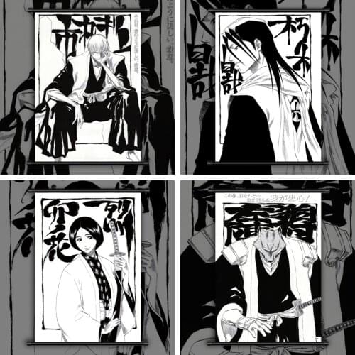 WTQ Canvas Painting Anime Posters BLEACH Anime Manga Wall Decor Wall Art Picture for Living Room Decoration Home Deco