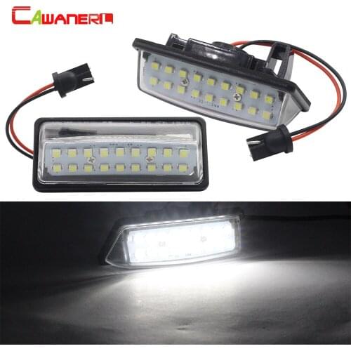 Cawanerl For Nissan Teana Maxima Murano Altima Pathfinder Sentra Rogue Car Styling LED Bulb Number License Plate Light White 12V