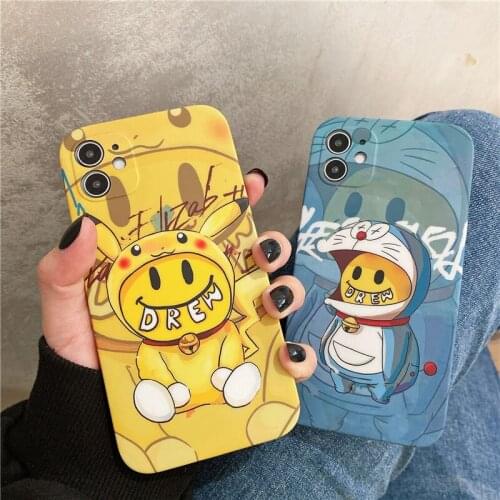 TAKARA TOMY Pokemon Phone Case Is Suitable for IPhone 6S/7/8P/X/XR/XS/XSMAX/11/12Pro/12min Phone Couple Case Cover
