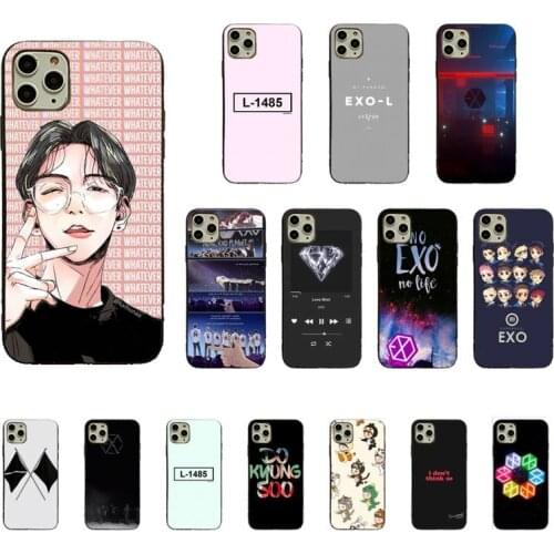 YNDFCNB KPOP EXO Phone Case For iPhone 11 12 pro MAX 8 7 6 6S Plus X XS MAX 5 5S SE XR Fundas Capa