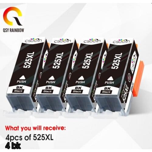 4BK PGI-525 CLI-526 For Canon PGI 525 CLI 526 Ink Cartridge For Canon PIXMA iP4850 MG5150 MG5250 MG6150 MG8150 MG5350 MG6250 MG