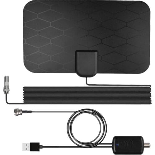Digital Antenna Tv Receiver Indoor 2000 Miles HDTV Antenna With Amplifier DVB-T/T2 ISDBT Signal Satellite Dish