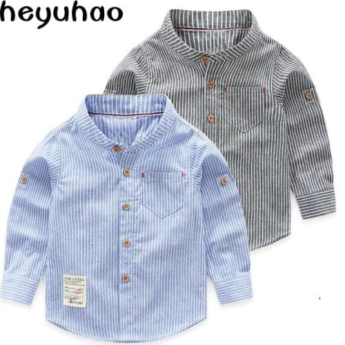 Child shirt 100% cotton long-sleeve autumn and winter childrens clothing male child plus velvet shirt baby stand collar shirt