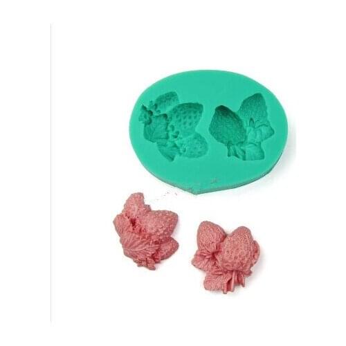 Strawberry chocolate silicon mold fondant Cake decoration mold fondant Cake mould (si253)