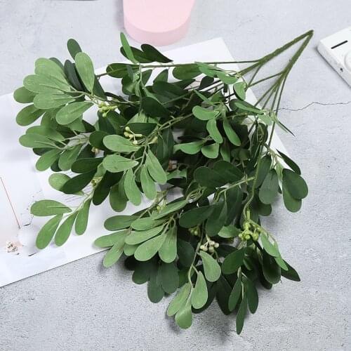 Tofu simulation jujube leaves wholesale gardening engineering household soft decorations simulation plant fake leaves