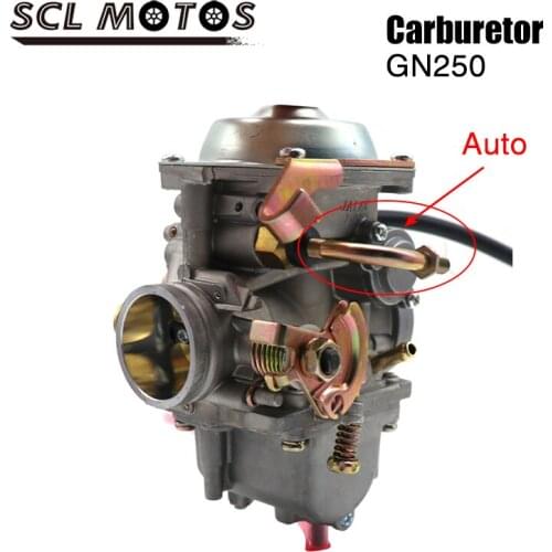 SCL MOTOS PD34 34mm Motorcycle Auto Choke GN250 Carburetor With Adapter For SUZUKI GN250 GN 250 250QY Carburetor Carb Parts