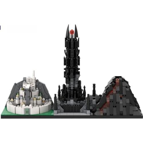 MOC Classic Movie Skyline Brick Citys Street View Model Collection Diy Montenegro Building Blocks Collect Toy Childrens Gifts