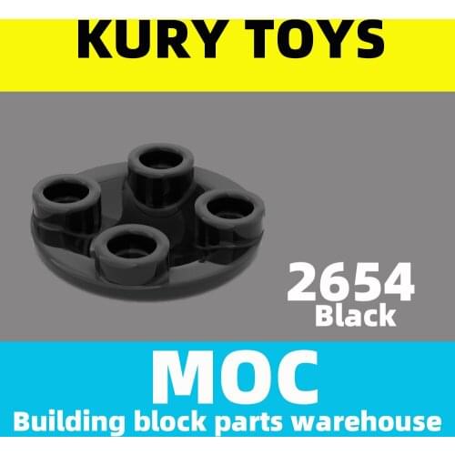 Kury Toys DIY MOC For 2654 100pcs Building block parts For Plate, Round 2 x 2 with Rounded Bottom (Boat Stud)