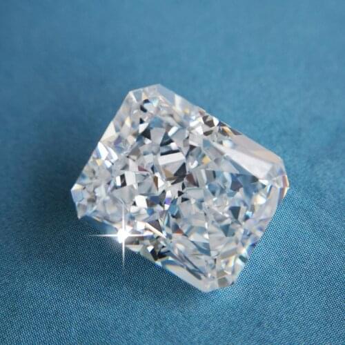 Top selling brilliant Radiant cut white AAAAAAAA quality beads loose fancy vivid white stones for jewelry making CZ DIY