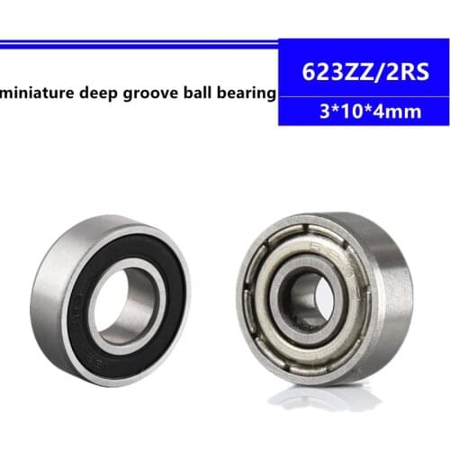 50/100/500pcs 623ZZ 623-2RS 623-2Z 623RS 623 2RS miniature ball bearing 3*10*4 mm deep groove ball bearing R-1030ZZ 3x10x4 mm