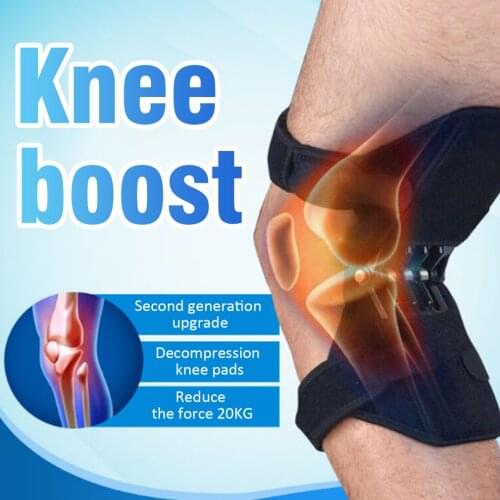 Non-slip Joint Support Knee Pads Knee Patella Strap Breathable Power Lift Spring Force Knee Booster Tendon Brace Band Pad