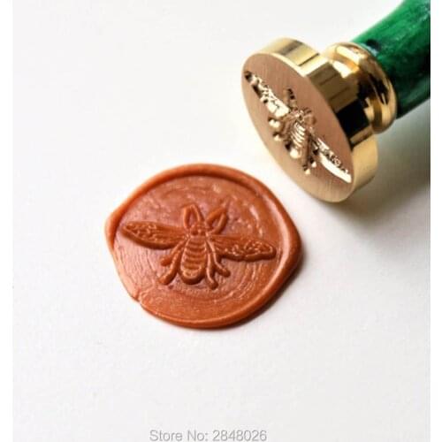 Bee Wax Seal Stamp, wedding stamp ,party wax seal stamp,initial wax seal stamp set