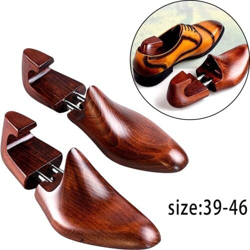 Shoe Tree Stretcher Natural Wood Shaper Adjustable for Casual /Leather Shoes Wooden Shoes Tree Shaper Rack Shoe Stretcher