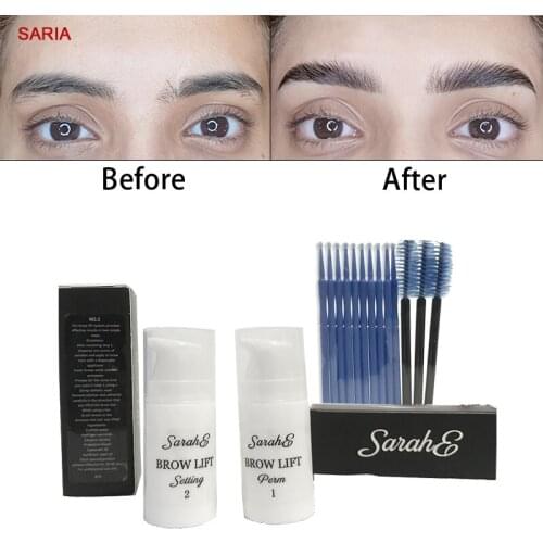 SARIA lash & brow lift kit eyebrow sculpt 2 in 1 eyebrow eyelash extension enhance style for semi-permanent curling perming