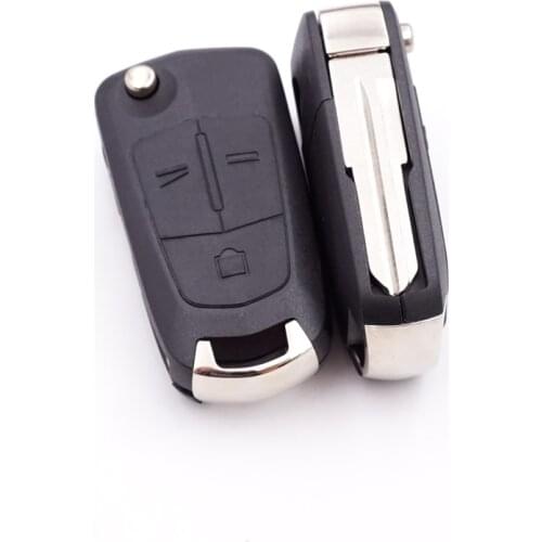 Xinyuexin Folding Key Replacement Housing Blank for Opel for Chevrolet for Vauxhall Antara Epica Captiva Remote Key Shell 2B/3B