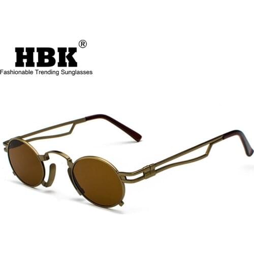 Emosnia Classic Gothic Steampunk Sunglasses Retro Brand Designer High Quality Men and Women Retro Round Metal Frame Sunglasses