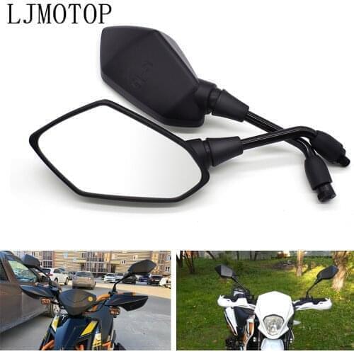 Universal Motorcycle Rearview Mirrors Side Mirror For Kawasaki Z750R Z750 Z750S Z1000 KLE650 Versys 650 1000 KLV1000 ER650 ER-6N