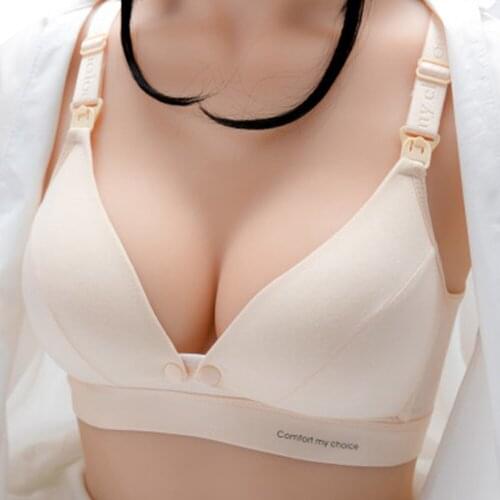 Adjusted-straps Female Nursing Bra Solid Color Breast-Feeding Bra Women’ s Underwear Maternity Accessories