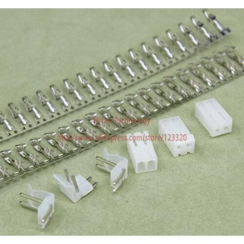 100sets/lot) connector CH3.96 Molex 3.96 2Pin Side Entry Pitch:3.96MM 90 degree Pin Header + Terminal + Housing CH3.96-2PW