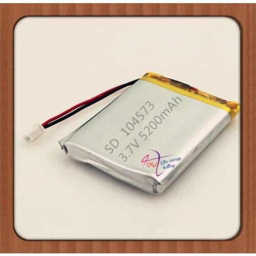 XHR-2P 2.45 2.54 5200mAh 3.7V 104573 polymer lithium battery 104575 Rechargeable batteries