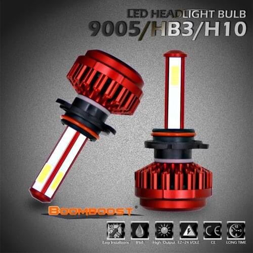 Auto Bulb Headlamp 6000K Light 12v 24v BOOMBOOST Waterproof LED Car Headlight 2 pcs 9003 HB2 H4 H7 H8 H9 H11 9005 HB3 9006 HB4