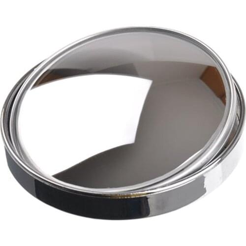 3R-036 Stick-on Convex Blind Spot Rearview Mirror with Adjustable Wide Angle - 75mm (Silver)