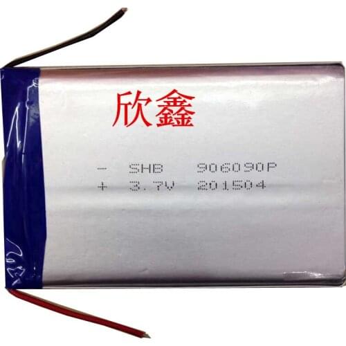 6000mAh3.7V polymer battery 906090 mobile power monitoring camera charging treasure battery Rechargeable Li-ion Cell