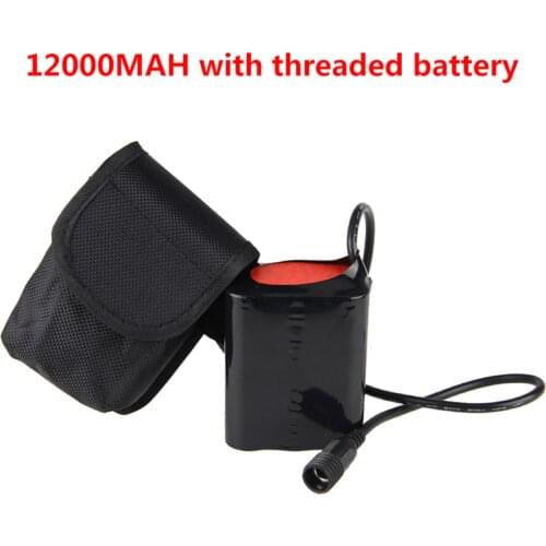 8.4v 12000 mAh Battery Pack for X2 X3 Led Bike Lights Bicycle Lamp with Battery Bag