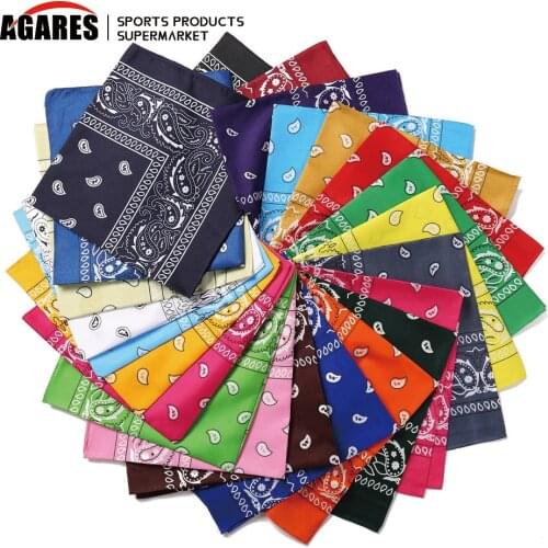 Fashion Hip Hop Men Women Bandana Sports Headwear Bandana Wrist Hairwrap Double Sided Head Wrap Scarf Headwear