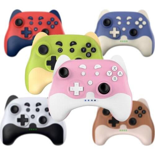 ABS Wireless Cute Skin Shell Gamepad 5.0 Bluetooth 5V Turbo Function Joystick For Nintendo Switch Pro Game Controller Accessory