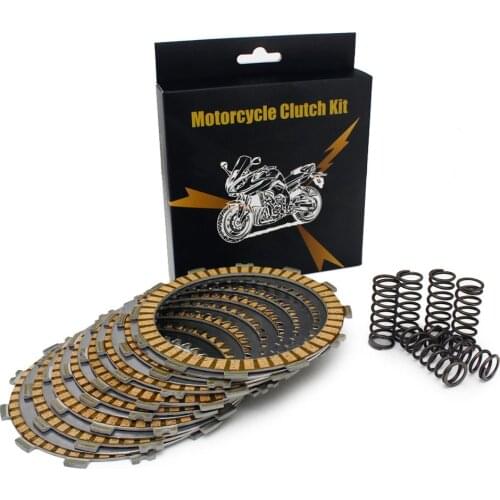 BIKINGBOY For Kawasaki KFX 450 R 08 09 10 11 12 13 14 KFX450R 8 Paper Clutch Friction + 7 Steel Separator Plate + 6 Spring MX