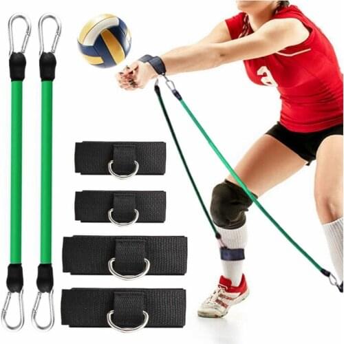 H8WC Volleyball Training Aid Latex Resistance Band Elastic Rope Tension Loop Belt Prevent Excessive Upward Arm Movement