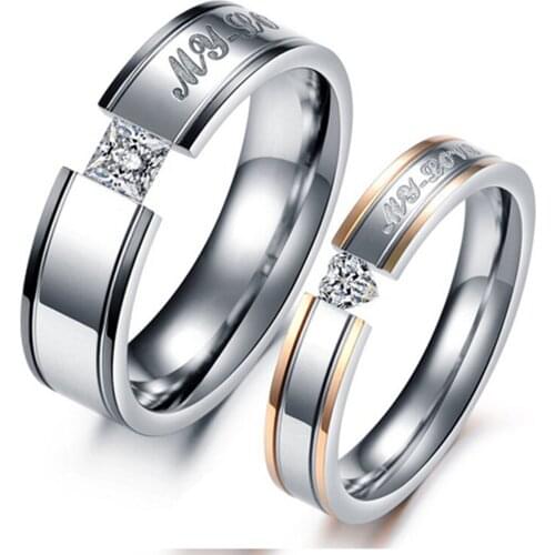 MOREDEAR Classic Men Women Ring 316 Titanium Steel Wedding Band Ring Width 4mm 6mm