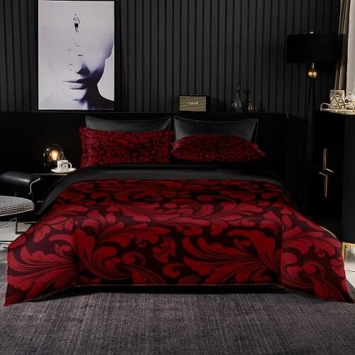 Vintage Royal Floral Pattern Duvet Cover Set With Pillowcase,200x200 Quilt Cover,220×260 Blanket Cover,Luxury King Bedding Set