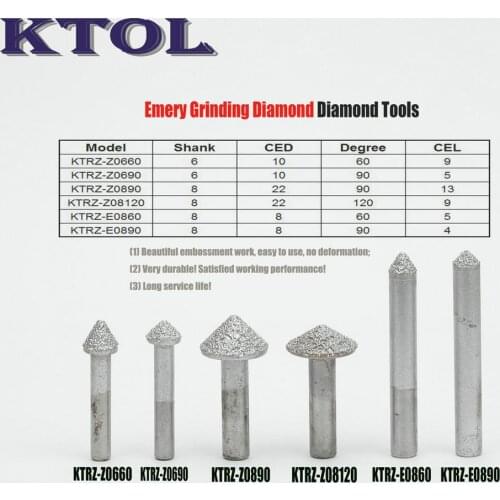 60-120 Degree V Router Bit Milling Tool Diamond Cutters for Stone Carving Machine Tapered CNC 3D Letters Engraving End Mill Bits