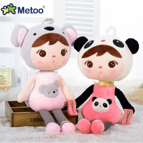 Metoo Doll Stuffed Toys Plush Animals Kids Toys for Girls Children Boys Kawaii Baby Plush Toys Cartoon Angela Rabbit Soft Toys
