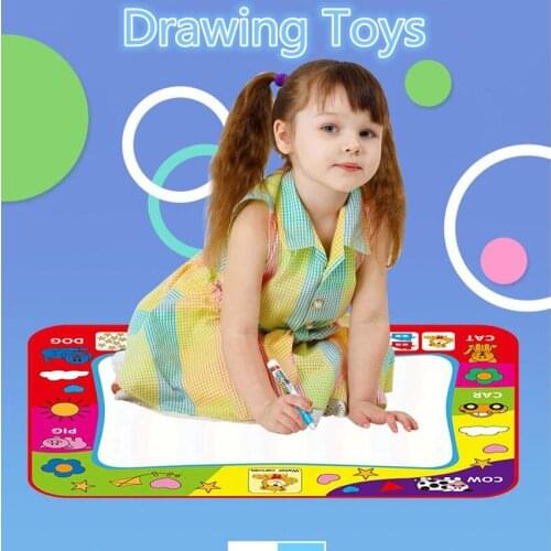 Big Size Magic Water Drawing Cloth With Doodle Painting Pen For Children Early Education Toy Watercolor Painting Mat Graffiti