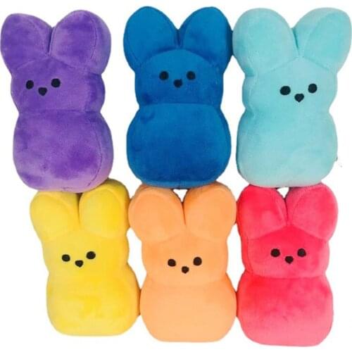 15CM Cute Boys Girls Bunny Peeps Plush Toys Cute Rabbit Simulation Stuffed Animal Doll Toys Kids Children Soft Pillow Gifts